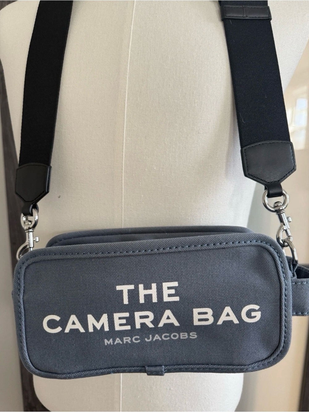 The Marc Jacobs The Camera Bag Blue Shadow Canvas Crossbody Bag
